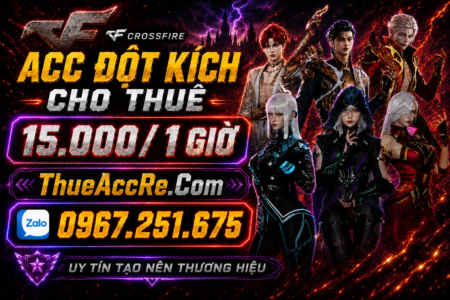 ACC 15.000đ / 1 GIỜ